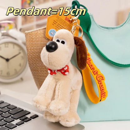 Cartoon Soft Wallace Gromit Plushies Black Penguin Stuffed Anime Cute Dog Stuffed Dolls Backpack Pendant Key Chain Cuddly Pillow