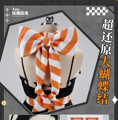 Anime Gachiakuta Amo Empool Cosplay Costume Wig Dress Uniform Tattoo Stickers Cleaners Halloween Party for Women Girls Role Play