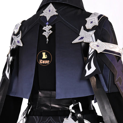 Kyryll Chudomirovich Flins Cosplay Costume Wig Genshin Impact Uniform Cloak Halloween Party for Women Men Role Play Outfit Props