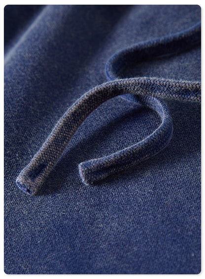 ZODF Winter Men Washed Thick Fleece 400gsm Loose Fit Joggers Sweatpants Streetwear HY0668