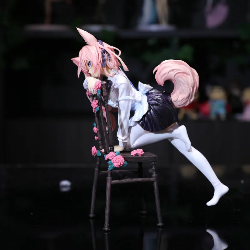 New Rabbit Flova Bunny Girl Kneeling Supporting Pose Pvc Action Figure Trendy Toy Bishoujo Desktop Model Birthday Gift Toys
