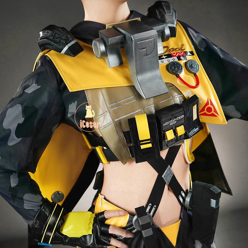 Zenless Zone Zero Trigger Cosplay Costume Wig Uniform Hairpin Obol Squad Halloween Party for Women Girls Carnival Props iCoser