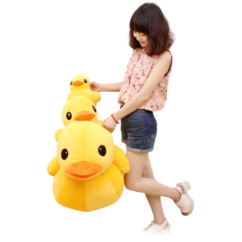 65cmKawaii Big Yellow Duck Plush Dolls Toy Cute Super Soft Cartoon Stuffed Animal Toy Birthday Gifts for Children Kids Baby girl