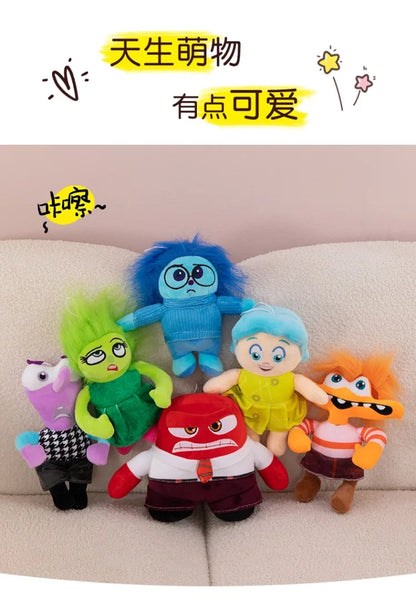 New Inside Out 2 Plush Anxiety Doll Cute Joy Fear Anger Disgust Sadness Riley Plushish Toys Collection Model Toy Birthday Gift
