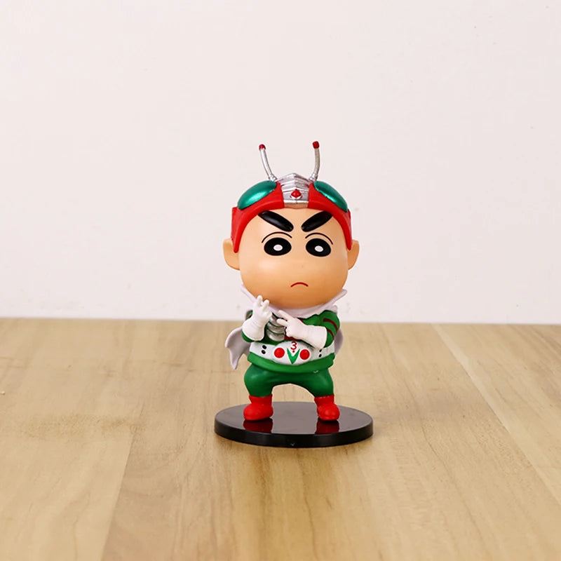 New 8cm Crayon Shin-chan Cos Anime Game Characters Action Figure Anime Figurine Pvc Collection Model Toys Kids Gifts ﻿