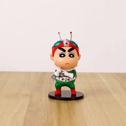 New 8cm Crayon Shin-chan Cos Anime Game Characters Action Figure Anime Figurine Pvc Collection Model Toys Kids Gifts ﻿