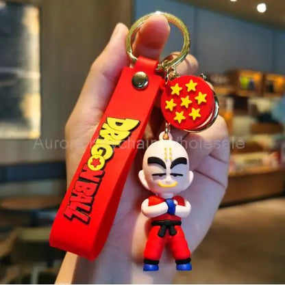 New Anime Dragon Ball Keychain Z Super Saiyan Son Goku Bulma Broly Piccolo Majin Buu Series Car Pendant Keyring Kids Toys Gifts