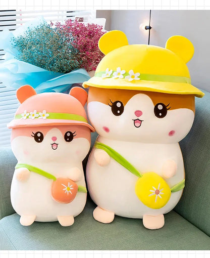 Hot 45-65cm Kawaii Hamster Plush Toy Big Size Cute Soft Stuffed Animals Sofa Pillow Plush Doll High-quality Kids Briday Gifts