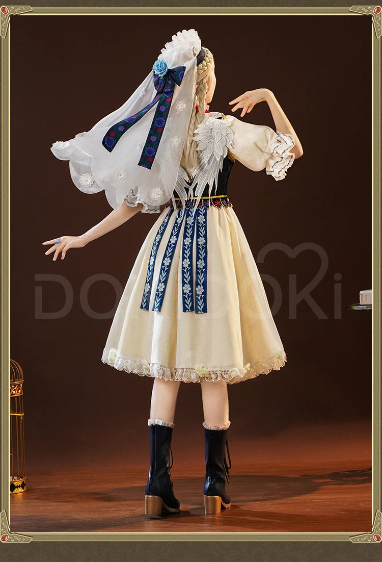 IN STOCK Perfumer Vera Nair Cosplay Costume Game Identity V DokiDoki-SR Women Halloween Costume Perfumer Judith the Dove