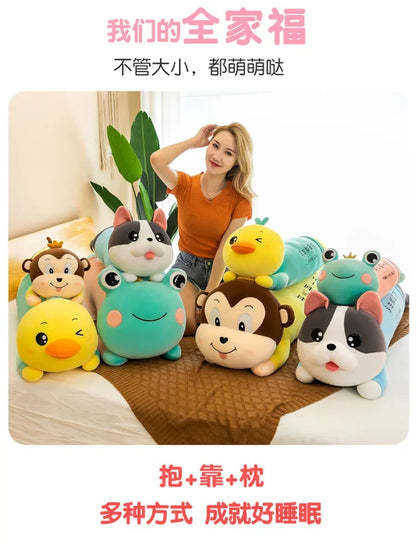 New70-130cm Monkey Doll Husky Plush Toy Frog Pillow Duck Doll Cute Plush Toys for Children Gifts