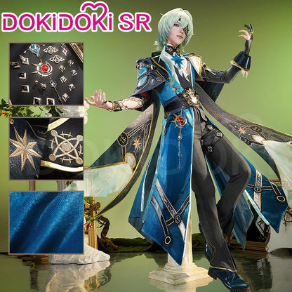 【Ready for Ship】 Anaxa Cosplay Costume Game Honkai: Star Rail DokiDoki-SR HSR Men Costume Anaxa Cosplay Wig Metal Accessory