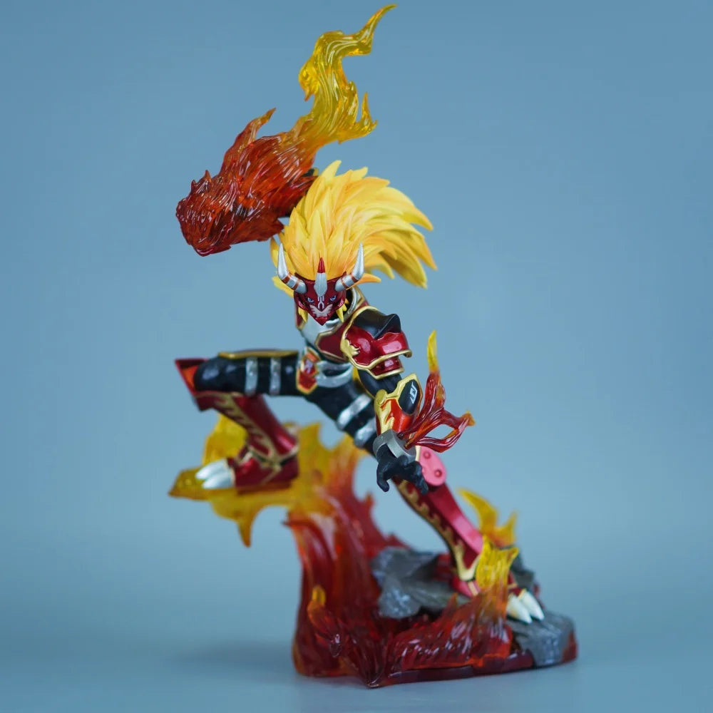 26cm Anime Digimon Adventure Agnimon PVC Action Figure Statue Desktop Ornament Model Toy Gift