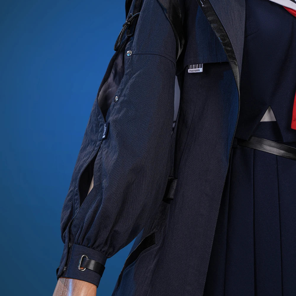 Wuthering Waves Chisa Cosplay Costume Wig Jacket Uniform Headwear Tattoo Sticker Socks Halloween Party for Women Girls Accessory