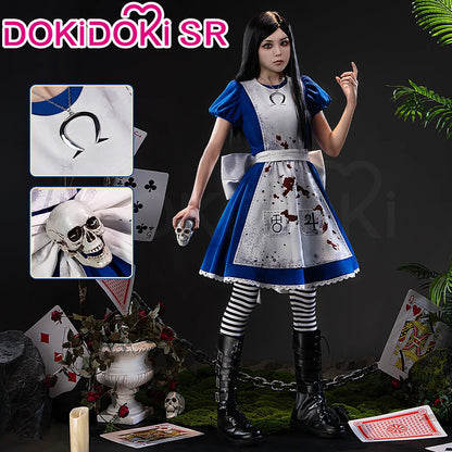 IN STOCK Alice Cosplay Costume Game Alice Madness Returns【S-3XL】DokiDoki-SR Women Halloween Dress Plus Size