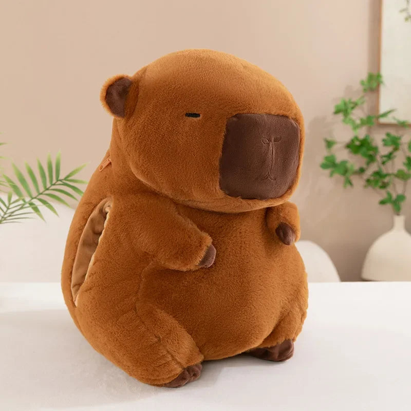 30/40cm Soft Capybara Hand Warmer Pillow Stuffed Funny Capybara Plush Hand Warmer Cartoon Portable Capybara Plush Stuffed Doll