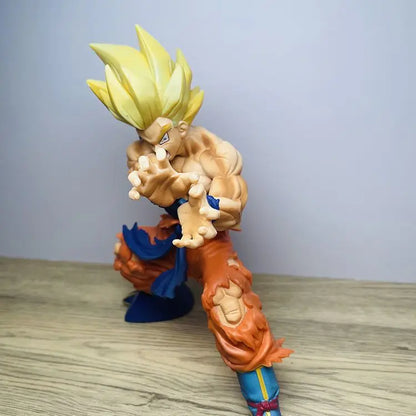 Dragon Ball Z Son Goku Anime Figure Battle Damage Shockwave Manga Statue Pvc Action Figurine Collectible Model Doll Toys Gift