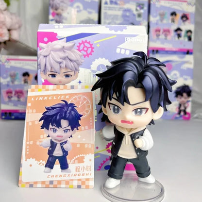 Link Click Season 2 Back In Time Series Cartoon Lu Guang Chen Xiaoshi Li Tianchen Li Tianxi Qiao Ling Figure Model Toy Kids Gift