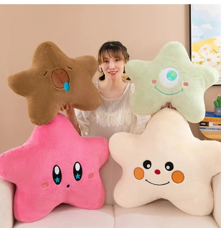 New Kawaii 55-70cm Cartoon Bedroom Pentagram Children's Pillow Backrest Cute Plush Toy Boy Girl Gift