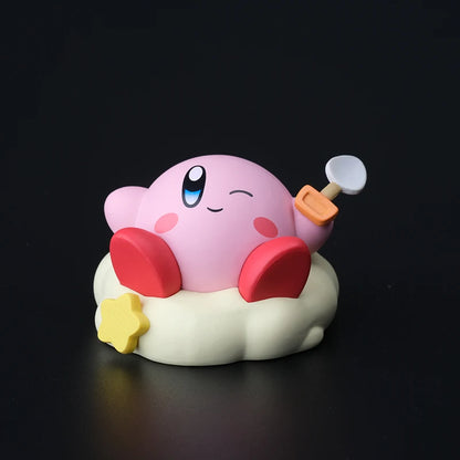 Hot 6Pcs/Set Star Kirby Anime Figure Toys with Kirby Cartoon PVC Cute Action Figure Doll Toy Gift