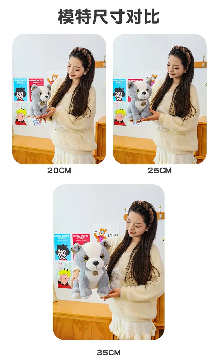 New 3 Colors 20-35cm Bulldog Plush Stuffed Puppy Doll Cute Puppy Plush Kawaii Animal Toy Children's Birthday Gift Doll Kids To