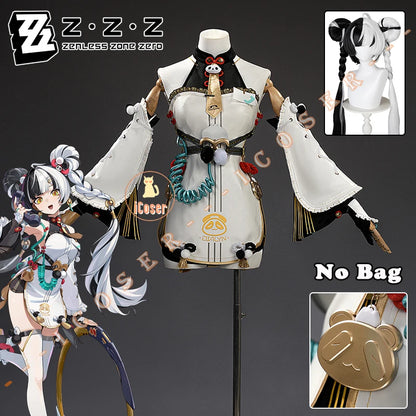 Zenless Zone Zero Dialyn Cosplay Costume Wig Uniform Earrings Headwear Krampus Compliance Authority Halloween Party for Women