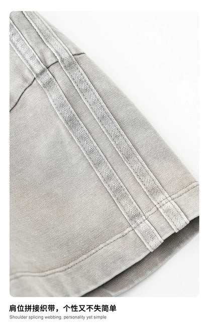 ZODF Retro 2025 Summer Women 285gsm T-Shirts Hotsweet Girls Sexy Slim Fit Washed Distressed T Shirt Brand Tees HY1013