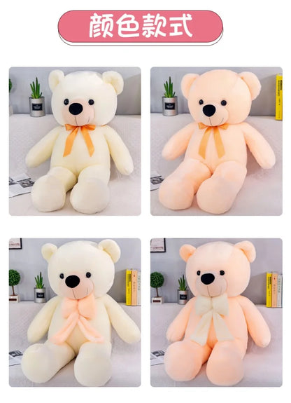 160Cm Big sweater bow tie Plush Toy Teddy Bear Giant Stuffed Animals Birthday Anniversary Gift Soft Sleeping Pillow Grilfriend