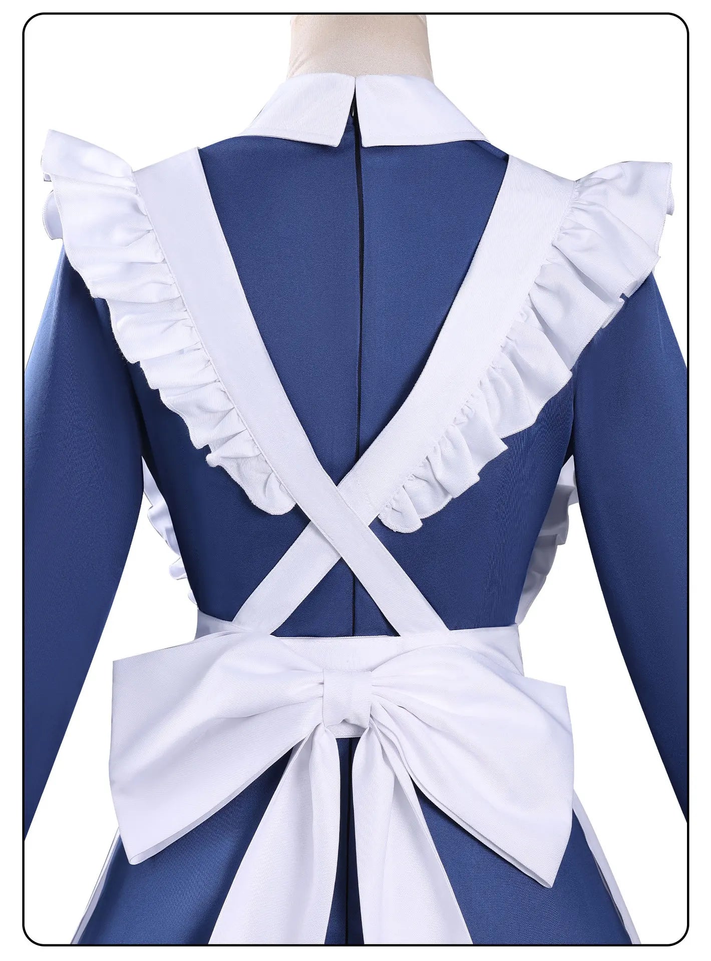 Anime Mechanical Marie Cosplay Costume Dress Maid Outfit Apron Headband Halloween Party for Women Girls Carnival Role Play Props