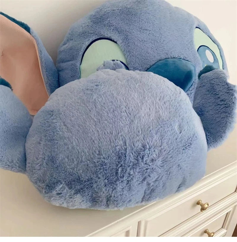 Comfortable Stitch Back Cushion Cuddly Throw Pillow Stuffed Anime Cushion Headrest Car Home Decor Sofa Bed Birthday Gifts