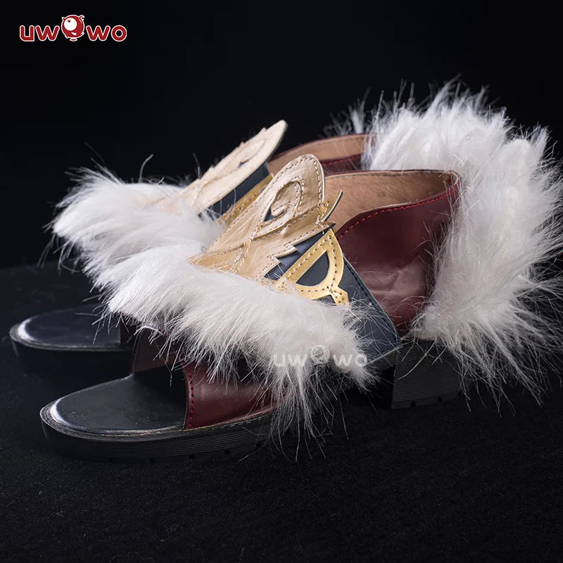 UWOWOW Aurora Shoes Game Aurora Witch Bunny Champion Cosplay Shoes Size 35-45 Shoes cover