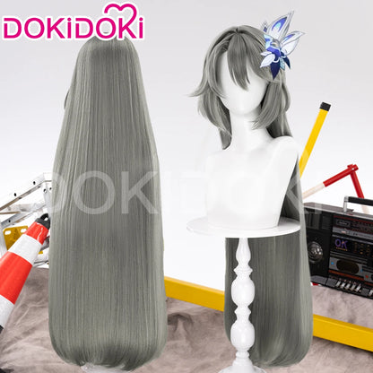 IN STOCK Vita Wig Game Honkai Impact 3rd Cosplay Wig DokiDoki Women 100cm Long Grey Hair Vita Cosplay Wig Free Wig Cap Christmas