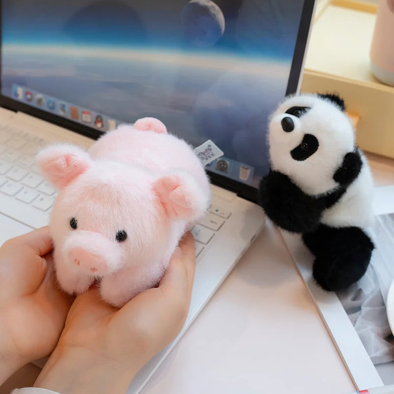 18cm Cartoon Lying Stuffed Animal Cute Horse Duck Cow Frog Plushies Kawaii Office Companion Plush Wrist Pad Wrist Support Doll