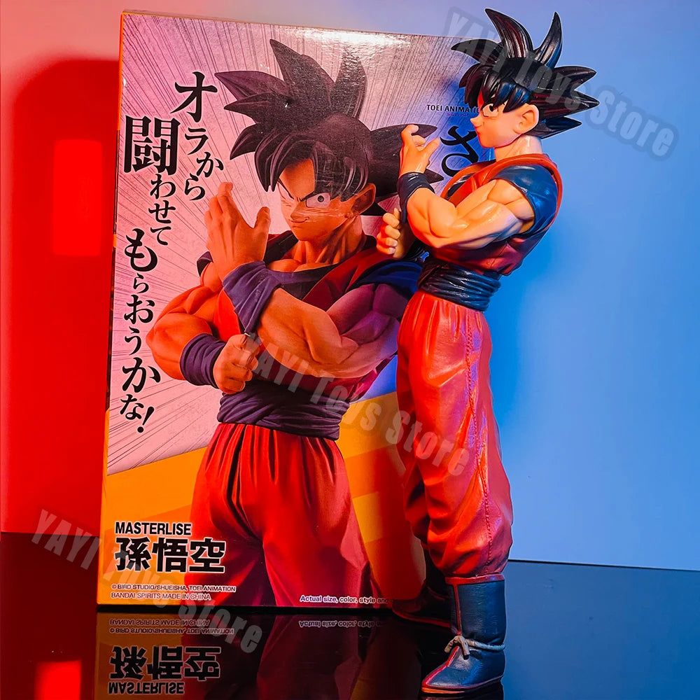 27cm Anime Dragon Ball Z Goku Figure Goku with Scouter Figurine  PVC Statue Action Figures Collection Model Toys Gifts