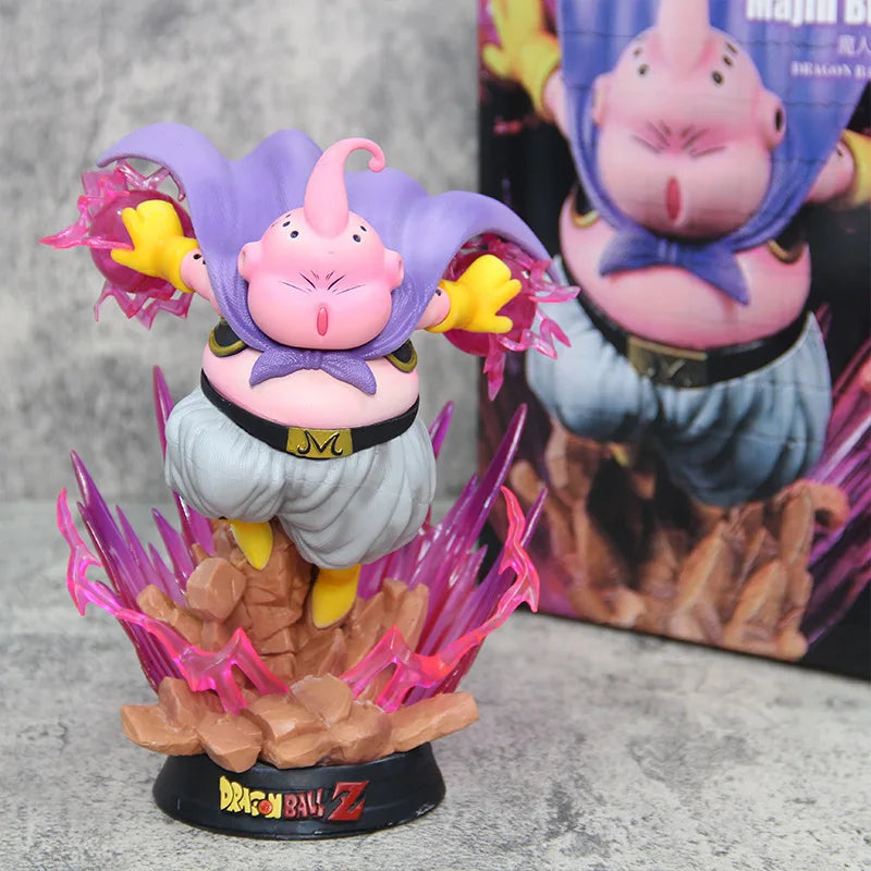 Dragon Ball Majin Buu Glowing Anime Statue - Pvc Collectible Figure Desktop Decoration Ornaments Kid Birthday Gift Toy 19cm