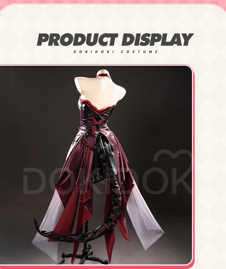 IN STOCK Abyss Lord MC Hunter Game Love and Deepspace【XS-3XL】DokiDoki-N Red Dress Qinche Sylus Cosplay Plus Size