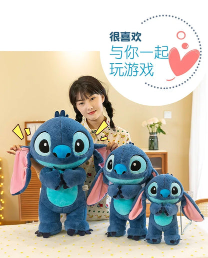 80cm Big Size Disney LILO & Stitch Anime Plush Stuffed Doll Room Plushies Pillow Kawaii Ornaments Children's Holiday Gifts