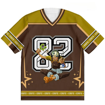 82 Jersey One Piece Usopp Anime Y2k Korean Style Kpop Baseball Hockey T-shirt Fashion Streetwear Anime Daily Unisex Tops Tees