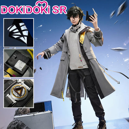 Endministrator A B Cosplay Costume Game Arknights DokiDoki-SR Men Endministrator Cosplay Mask Halloween