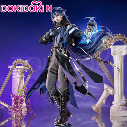 IN STOCK Flins Cosplay Costume Game Genshin Impact【S-3XL】DokiDoki-N Kyrll Chudomirovich Flins Men Halloween Costume Plus Size