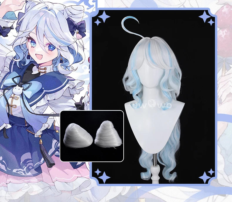 LAST BATCH UWOWO Genshin Impact Fanart Furina Chinese Style Lolita Dress Cosplay Costume