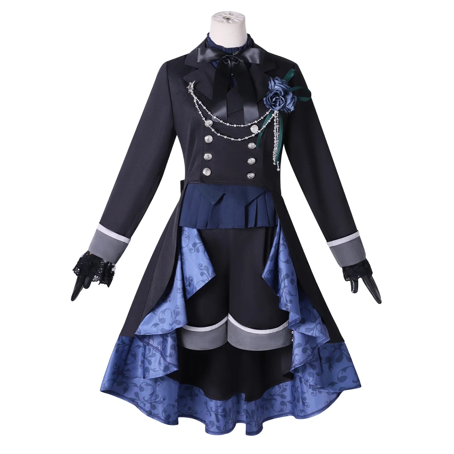 Black Butler Ciel Phantomhive Cosplay Costume Polyester Unisex Set