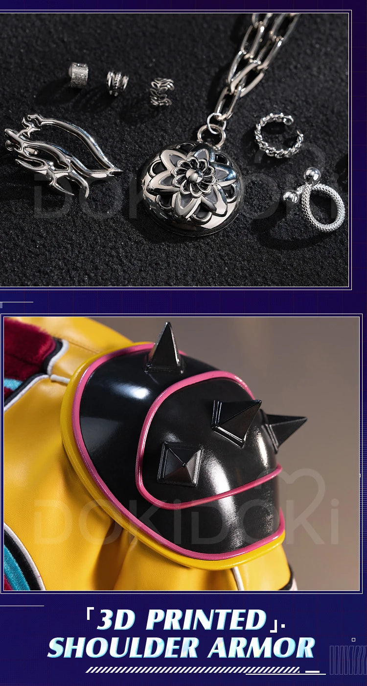 【Last Batch】Rumii Miraa Zoeyy Cosplay Costume Demon【XS-3XL】DokiDoki-SR Yellow Costume Zoeyy Rumii Cosplay Plus Size