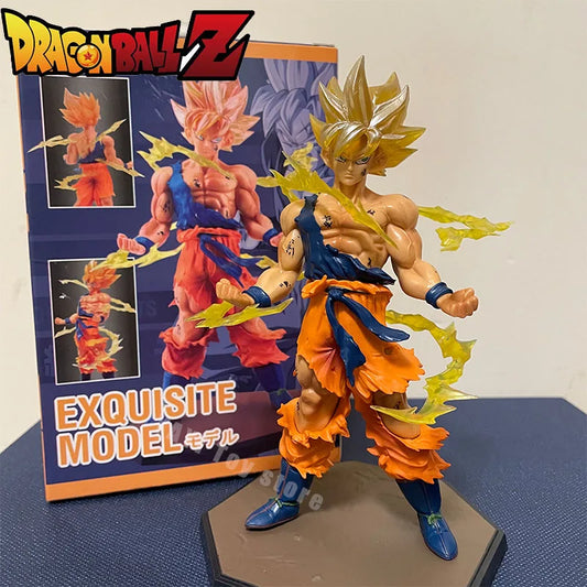 Hot Dragon Ball  Son Goku Super Saiyan Anime Figure 16cm Goku DBZ Action Figure Model Gifts Collectible Figurines for Kids