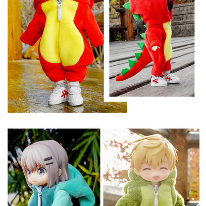 New Cute Dinosaur Animal Monster Doll Clothes For Ob11 obitsu 11 Molly Gsc 1/12 BJD Doll Accessories Clothing BJD Baby Clothes