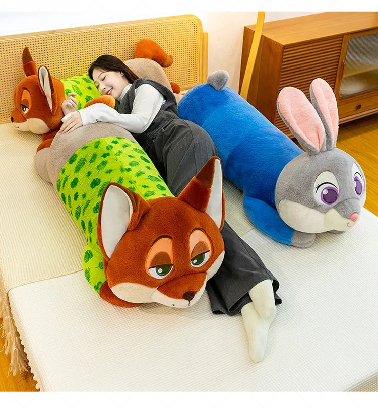 85/105/125cm Super Big Size Judy Hopps Zootopia Anime Plush Stuffed Doll Kawaii Nick Wilde Plushies Children Pillow Holiday Gift
