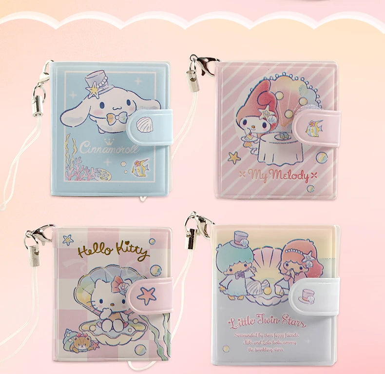 Sanrio Cartoon Mini Notepad Kawaii My Melody Kuromi Cinnamoroll Notebook Portable Pocket Hand Book Stationery Students Supplies
