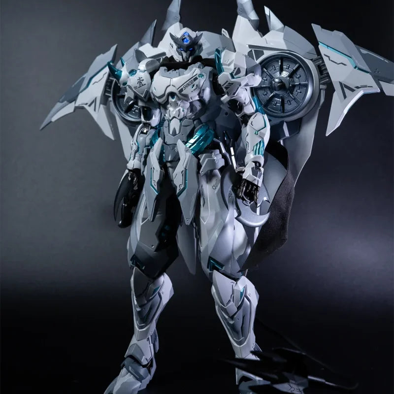 White Ghost CD-07W Series Alloly Die Cast Frame Action Figure Exquisite Desktop Decore Die-Cast Assembly Model Toy Surprise Gift