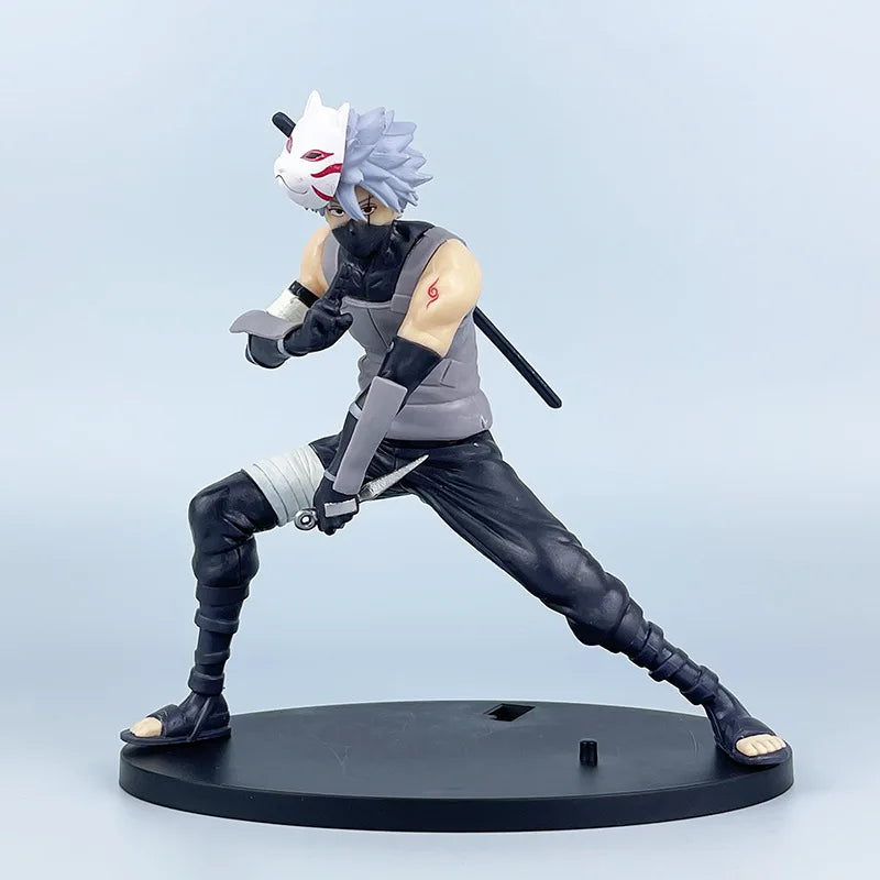 New Naruto Anime Figure 18cm Hatake Kakashi  PVC Action Figure Model Doll car Ornaments Collections Toy Gifts