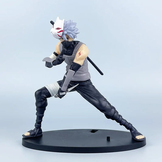 New Naruto Anime Figure 18cm Hatake Kakashi  PVC Action Figure Model Doll car Ornaments Collections Toy Gifts