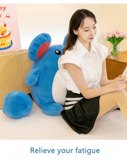 35/55/75cm Azumarill Pokemon Large Plush Toy Anime Doll Cute Giant Pokémon Cute Cartoon Stuffed Plushie Pillow Gift for Children